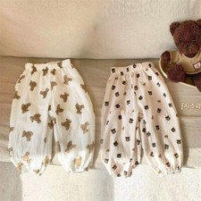 Girls Mosquito Repellent Pants Kid's Cotton Summer New Double Gauze Bloomers