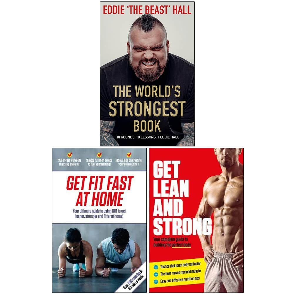 Various Unisex World's Strongest, Get Lean And Strong, Get Fit Fast At Home Neil Cooper 3 Books Set - Image 2