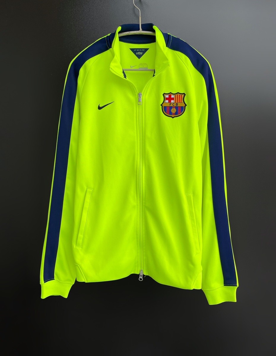 Nike FC Barcelona Men's Track Jacket Sz M Full Zip Up Barca Nike FC Barcelona Men's Track Jacket Sz M Full Zip Up Barca