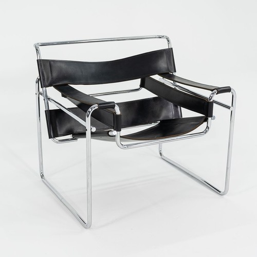 1960s Gavina & Knoll Wassily B3 Lounge Chair in Black by Marcel Breuer 4x Avail - 第 2/12 張圖片