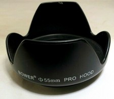 Bower 55mm Pro Petal Lens Hood Shade missing locking ring screw in type