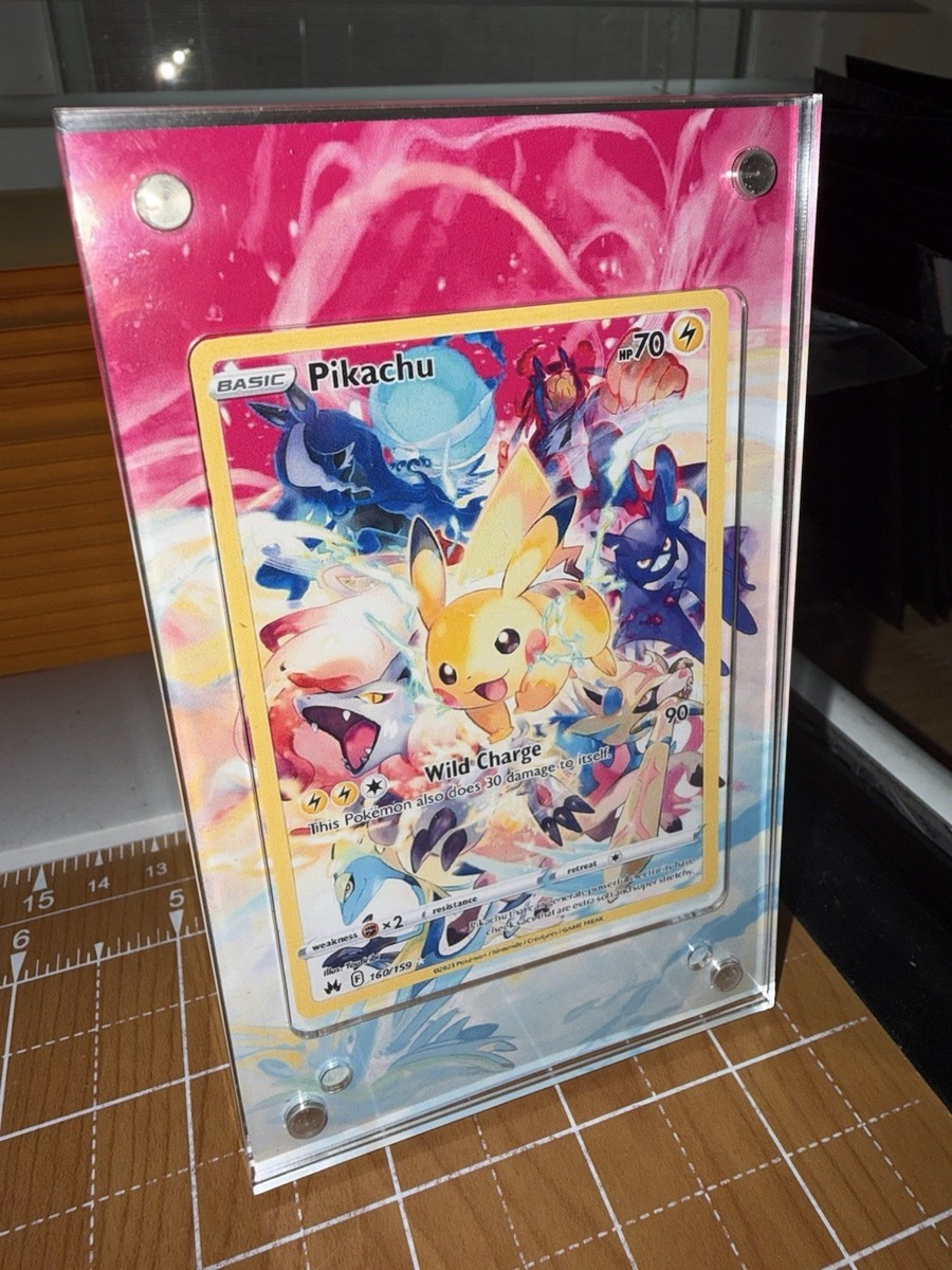 Pikachu 160/159 Crown Zenith Pokémon Magnetic 🧲 Extended Art Case