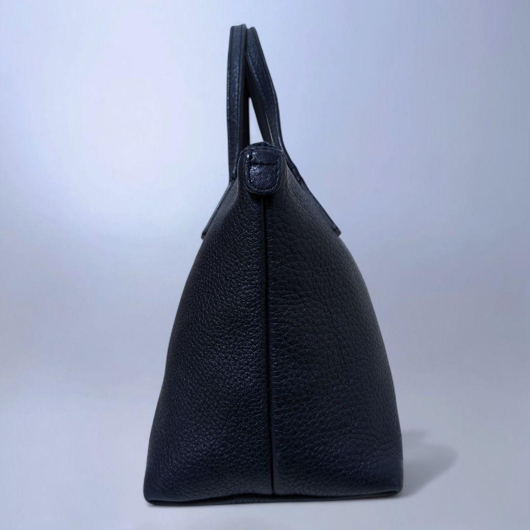 GUCCI 340618 213048 Soho Mini Handbag GG Leather Navy Blue Vintage From Japan thumbnail 21