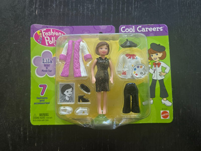 NEW SEALED 2002 Mattel Fashion Polly Pocket Lila Cool Careers-Artist/Movie Star