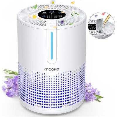 Mooka Home Room True HEPA Air Purifier Large Room Air Cleaner for Smoker Pollen