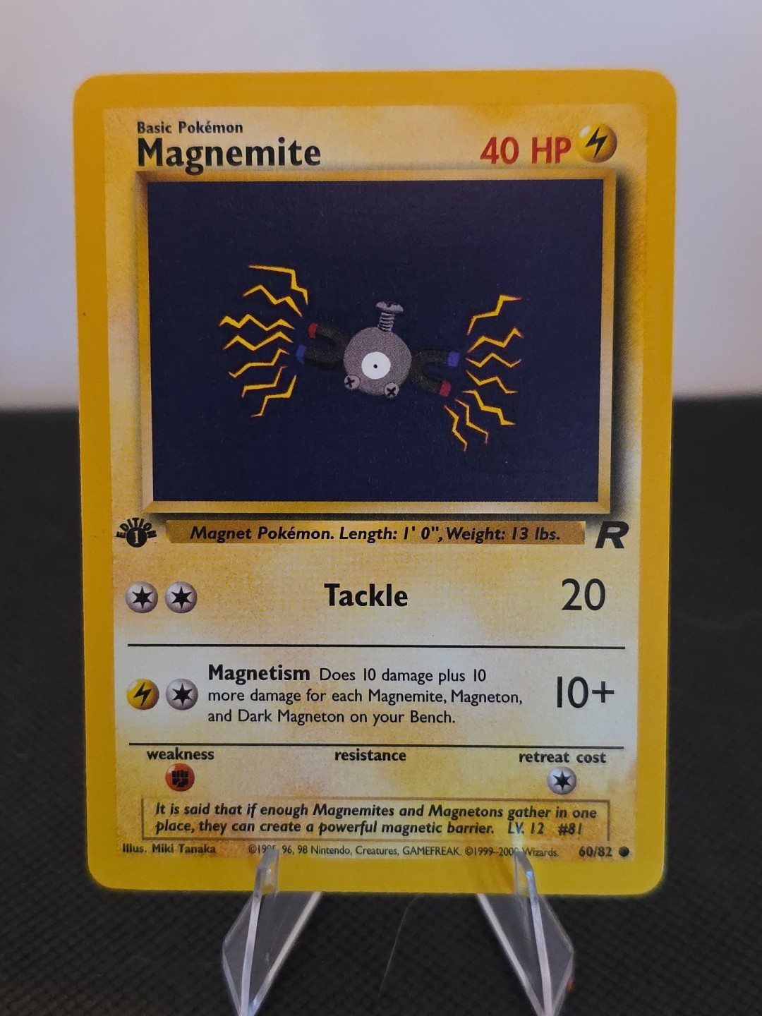 1st Edition Magnemite 60/82 - Team Rocket - Near Mint