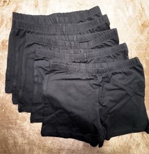 5 Pairs Children's Place Kids Size Large 10/12 Black Cotton Blend Shorts NWOT