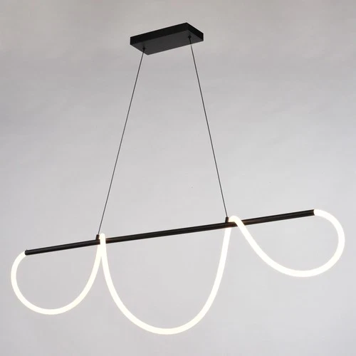 Vaxcel Lighting H0303 58"W LED Linear Chandelier - Black - Picture 3 of 11