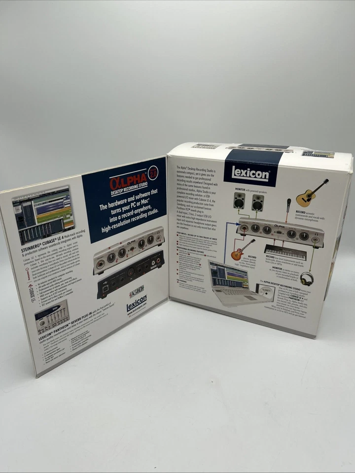 Lexicon Alpha Studio USB Audio Interface Recording & Playback Tested Working - Image 2 of 4