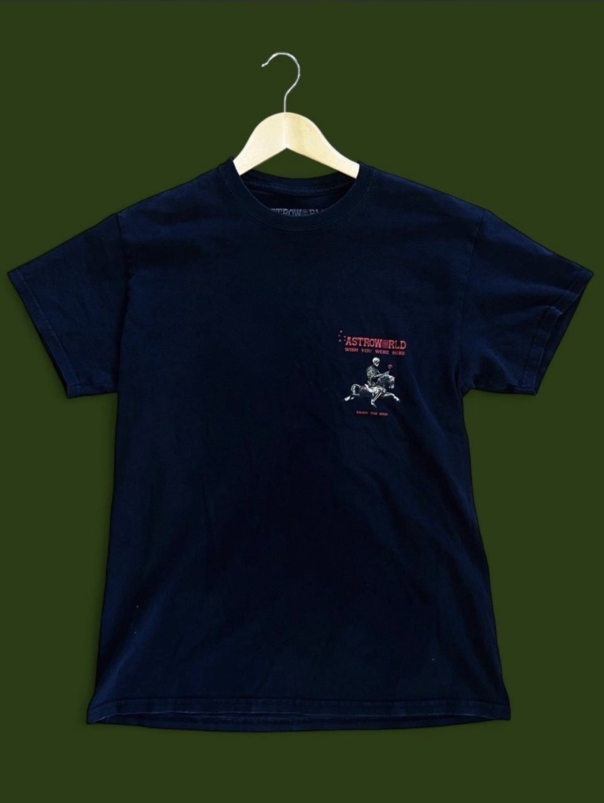 Travis Scott AstroWorld 2018 Tour Wish You Were Here T-Shirt Men's Size Medium