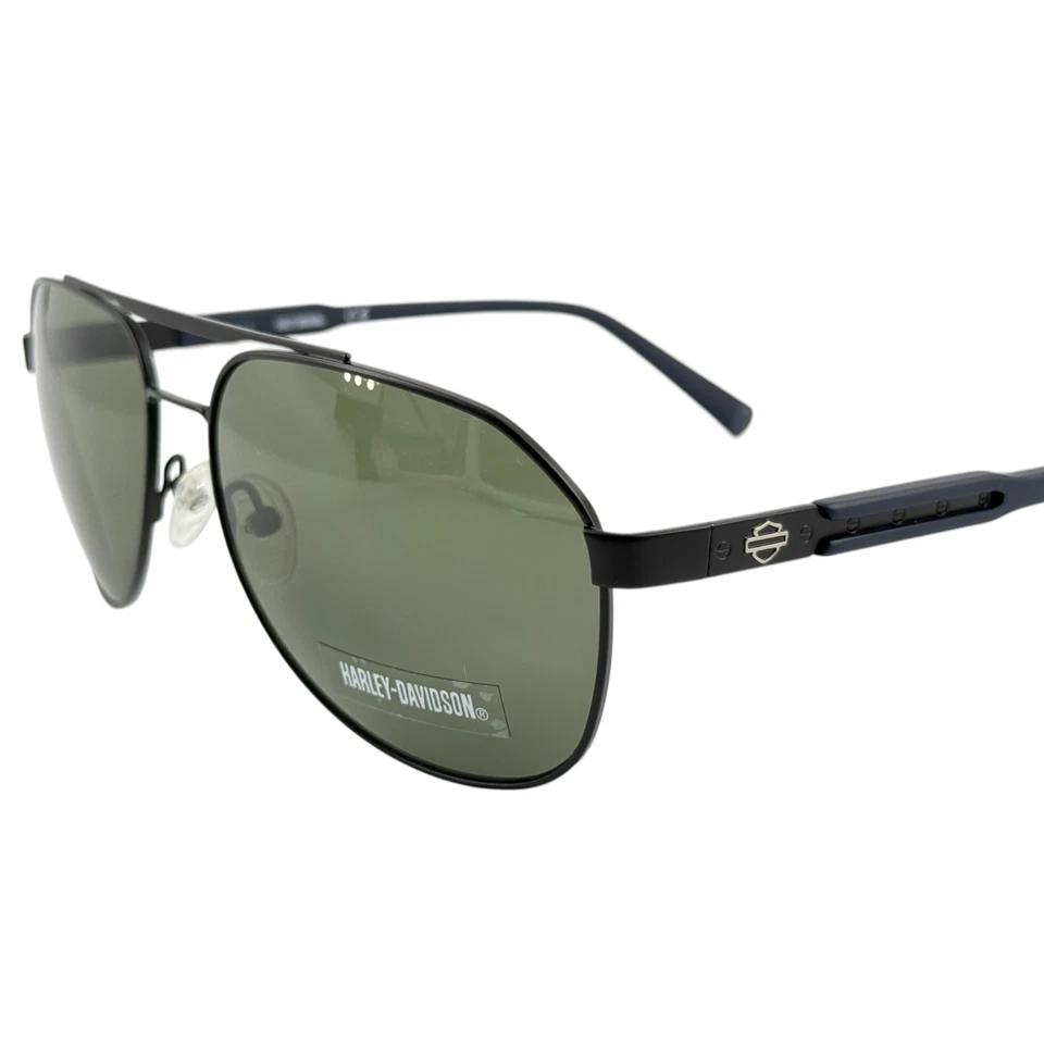 Harley Davidson HD0933X Mens Metal Aviator Sunglass 02P Matte Black 60-16 - Image 2 of 4