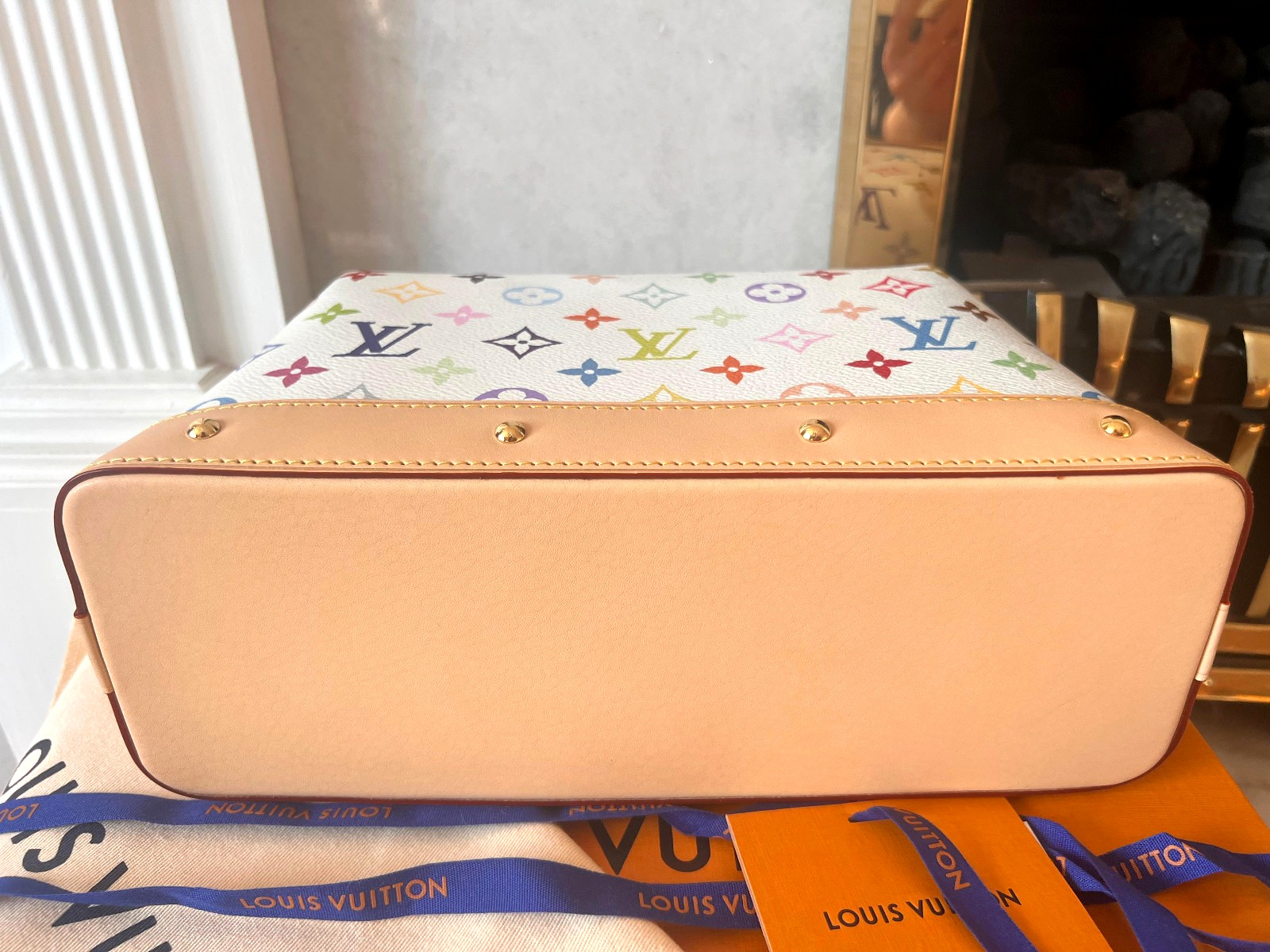 Louis Vuitton x Takashi Murakami Cosmetic Pouch GM Multicolor BNIB Monogram Rare image 5