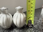 Vintage Salt And Pepper Chalet Ceramic Vase Shape With Rose Painting Japan — photo 9