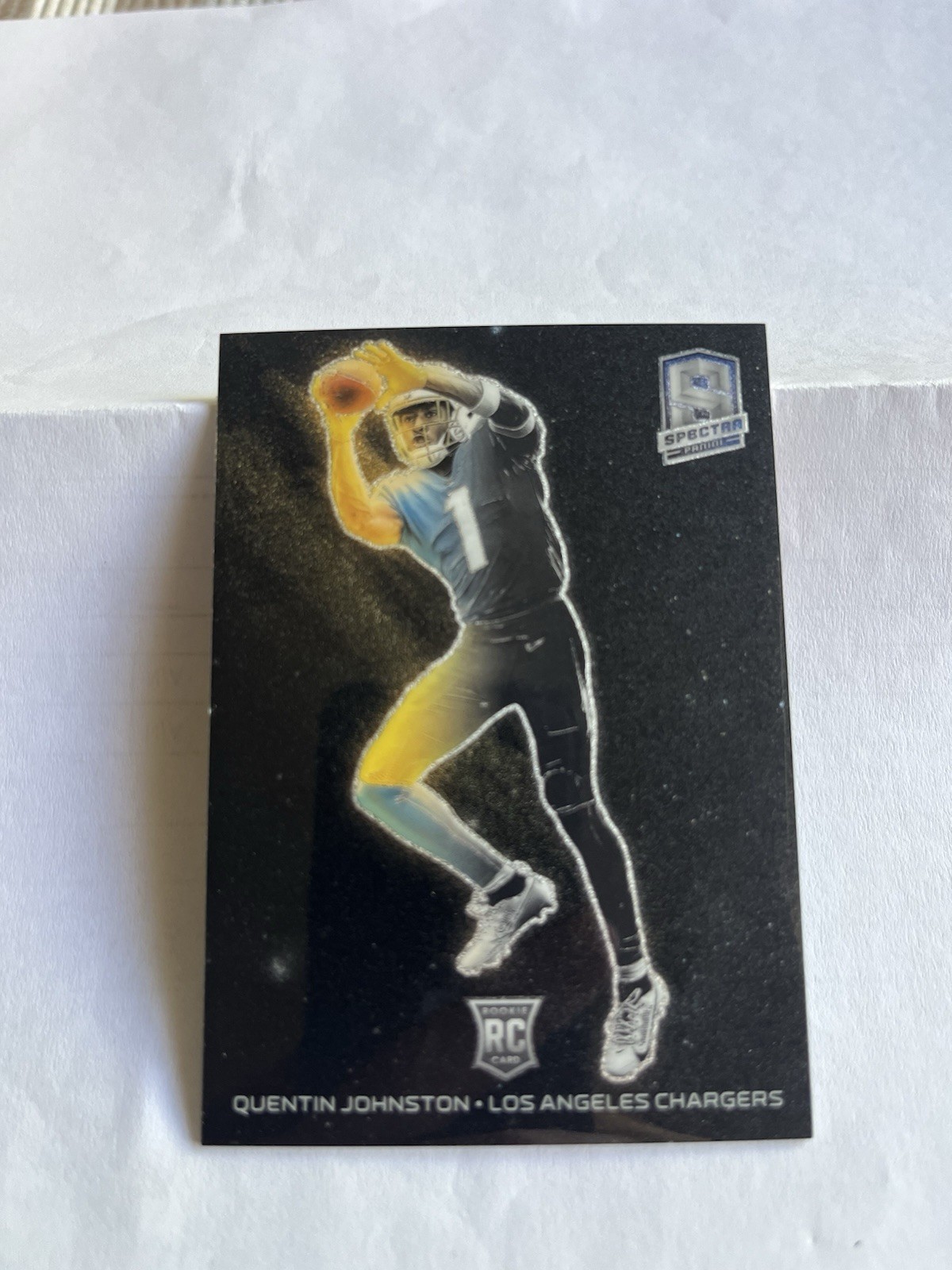 2023 Panini Spectra Quentin Johnston Rookie Solar Eclipse Case Hit SSP