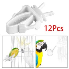 12Pcs Bird Feeding Clips Bird Cage Food Holder for Parrot