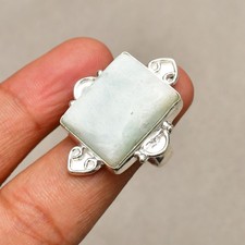 Howlite Gemstone 925 Sterling Silver Handmade Jewelry Ring 7