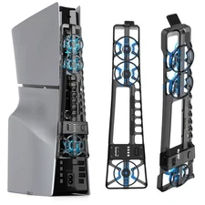 LED Cooling Fan for PS5 Pro/PS5 Slim Disc & Digital Console Quiet Cooler Fan