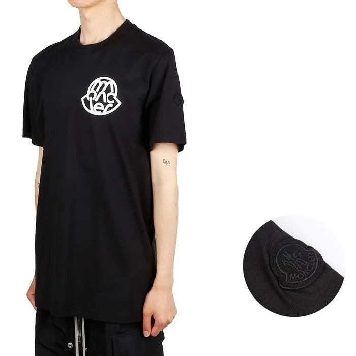 T shirt manica corta con logo Moncler 77332028