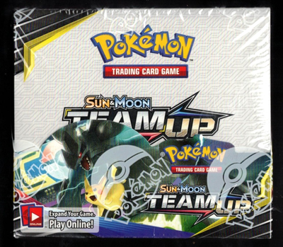 Pokemon Sun & Moon Team Up Booster Box Factory Sealed 36 Packs