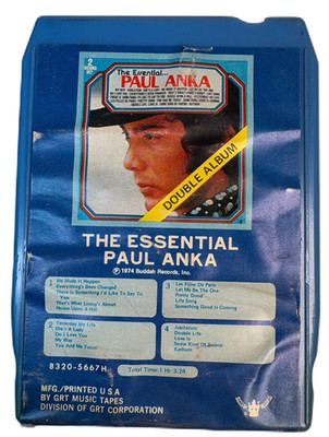The Essential Paul Anka 2 Tape Set 8 Track GRT 5667H Double Album Vintage