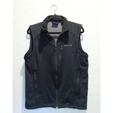 Marmot Windstopper Full Zip Vest Men’s Size M Black Outdoor Hiking