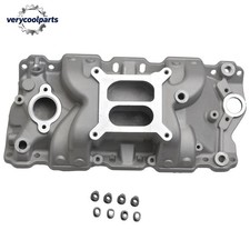For Sbc Small Block Chevy 305 327 350 400 Intake Manifold Dual Plane
