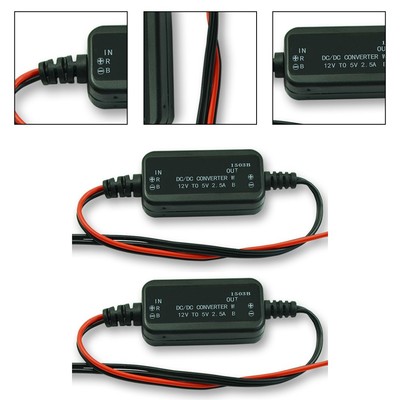 2 Stück DC Spannungsreduzierer 12V auf 5V Wandler mit Überstromschutz