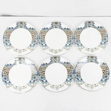 Roberto Cavalli Bone China Palazzo Pitti Dinner Plate Set Of 6 - 27.5cm Diameter
