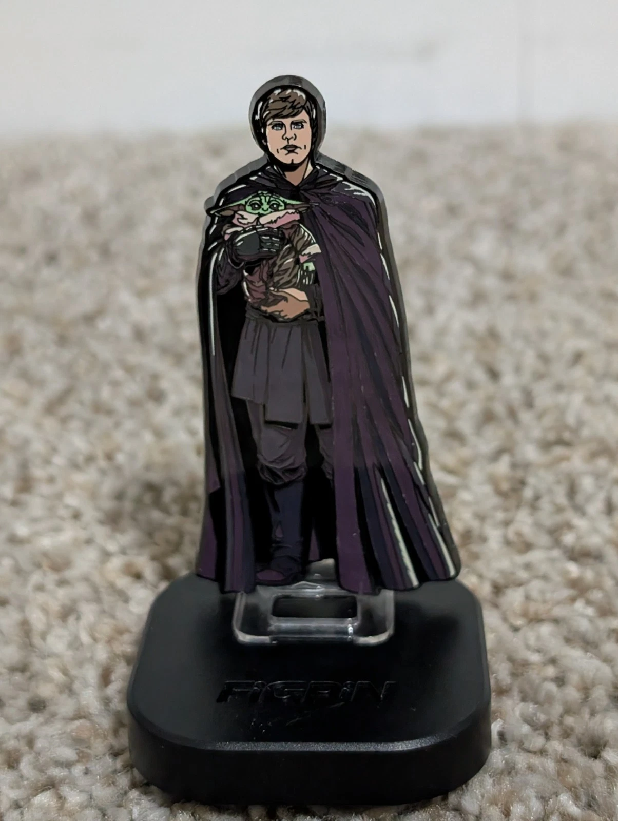 FIGPIN Quest Mandalorian Luke Skywalker Grogu Super RARE 3 Figpin Pin Star Wars