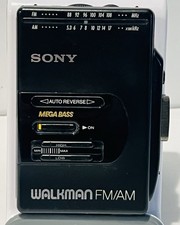 Vintage SONY Walkman WM-F2065 AM/FM Radio Cassette Tape Player Tested Working