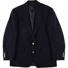 Used Palm Beach navy blazer tailored jacket made in USA men's size L equivalent