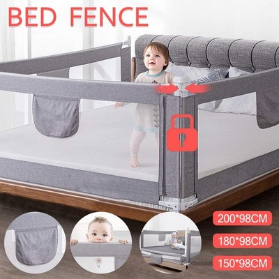 Bettschutzgitter Rausfallschutz 150-200cm Bettgitter Bettrailing Babybett Kinder