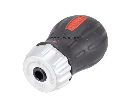 Tone Ratchet Stubby Driver Set RSD10S 6.35mm 1/4 Bit Insert Black 12 ...