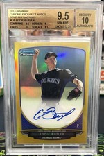 Eddie Butler 2013 Bowman Chrome Prospects Gold Refractor /50 