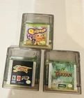 Nintendo Game Boy Color Q*bert Racing Ratz Disney's Tarzan NTSC-U/C