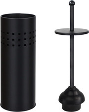 Toilet Plunger with Holder for Bathroom, Multi Drain Suitable Also for Bathtubs,