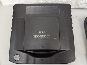 SNK Neo Geo CD CD-T01 Retro Game Console System with 2 Arcade Stick s0672M