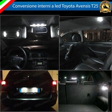 KIT LED INTERNI + LED TARGA TOYOTA AVENSIS T25 CONVERSIONE COMPLETA 6000K CANBUS
