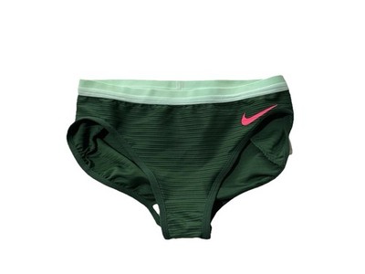 Nike Pro Elite Track & Field Running Briefs Women's Sz M Green Pink DX9054-000
