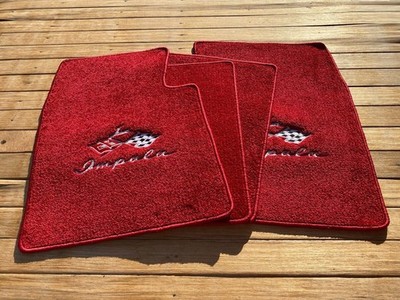 For impala floor mat mats carpet red Set of4 1959-73