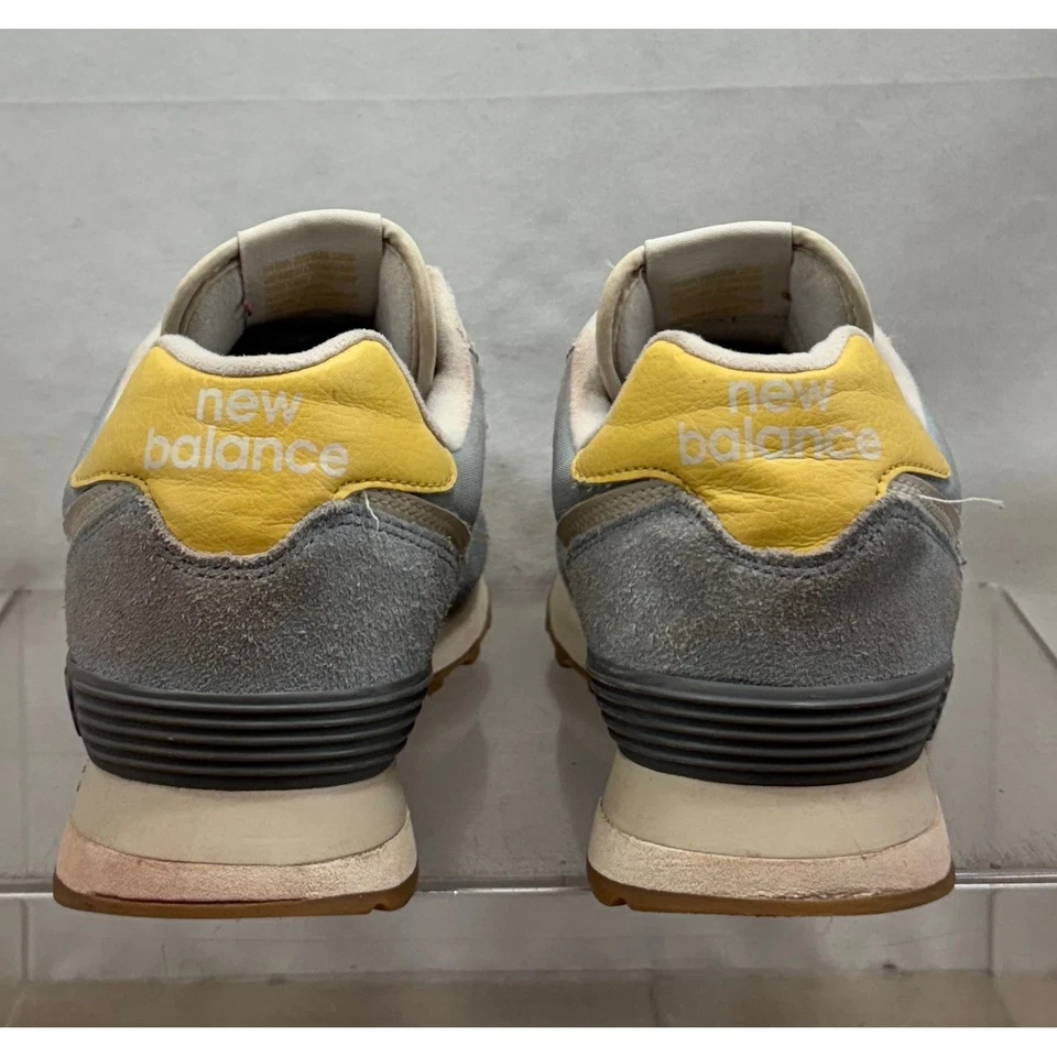Zapatillas para caminar New Balance 574 gris amarillo para mujer talla US 9 Foto 4 de 4