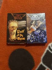 Aerosmith Lot of 2 Cassette Singles. Cryin And Living  On The Edge Both Tested