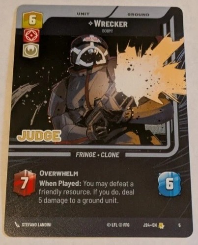Wrecker - BOOM! Star Wars Unlimited Judge Promo NM