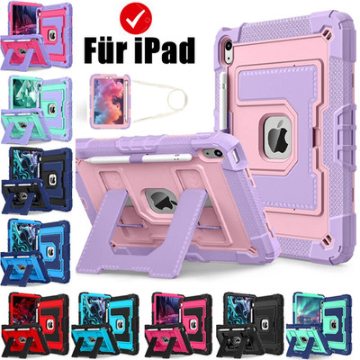 Schutz Hülle Für iPad A16 11/10/9/8/7/6/5. Gen Air Mini Kinder Ständer Hard Case