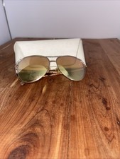 Michael Kors Sunglasses Aviator Rose Mirror Lens Gold Frame Case 1024 Lai