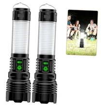  Rechargeable Camping Lanterns Flashlight High Lumens- 2000 Meters Long 2pcs