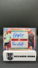 Frances Tiafoe & Ben Shelton 2024 Topps Chrome Tennis Dual Auto red /5