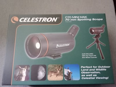 NEW Celestron Mini Mak 70mm Spotting Scope with Tabletop Tripod, Model 52238