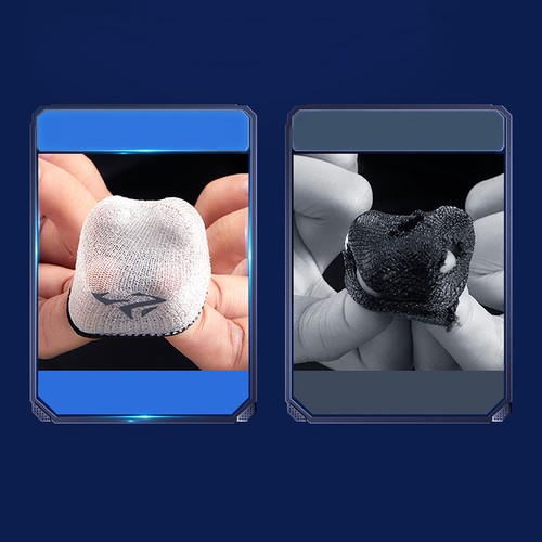 Phone Game Finger Sleeve Glass Silver Fiber Thumb Sleeve Glove PUBG Finger Cover - Picture 12 of 17