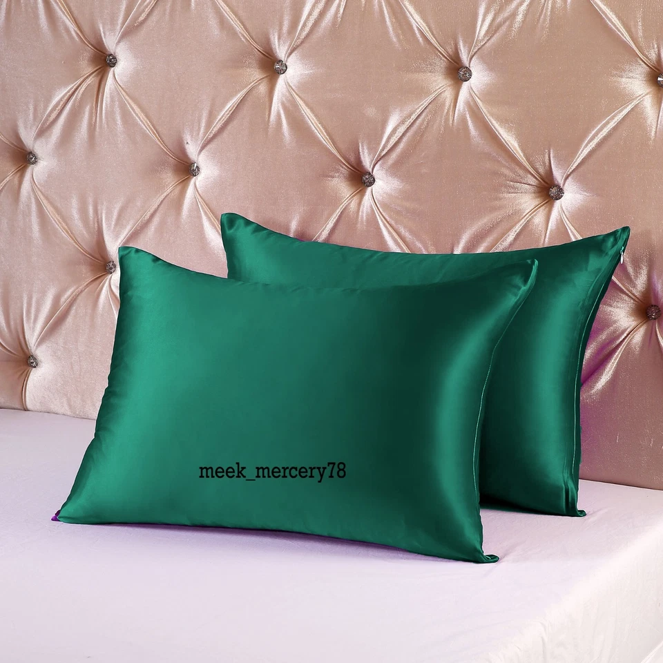 Funda de cojín de ossum sedosa funda de almohada satinada funda de cojín suave cómoda S23 Foto 4 de 4